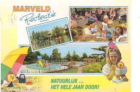 Ansichtkaart 	Groenlo	Marveld Recreatie	Bungalow park	3-luik, Verzenden, 1980 tot heden, Gelopen, Gelderland