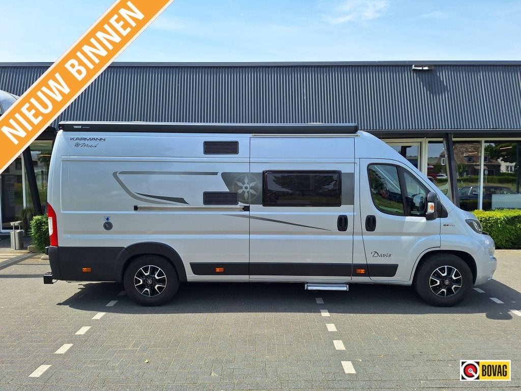 Karmann Davis 620 ENKELE BEDDEN ZEER NETJES, Caravans en Kamperen, Standaard zit, Verwarmde buitenspiegels, Fiat, Tot en met 2