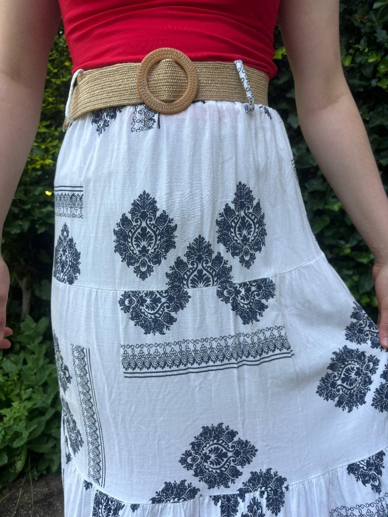 Zomerrok maat S/M, Kleding | Dames, Rokken, Wit, Ophalen of Verzenden, Zo goed als nieuw, Maat 36 (S)