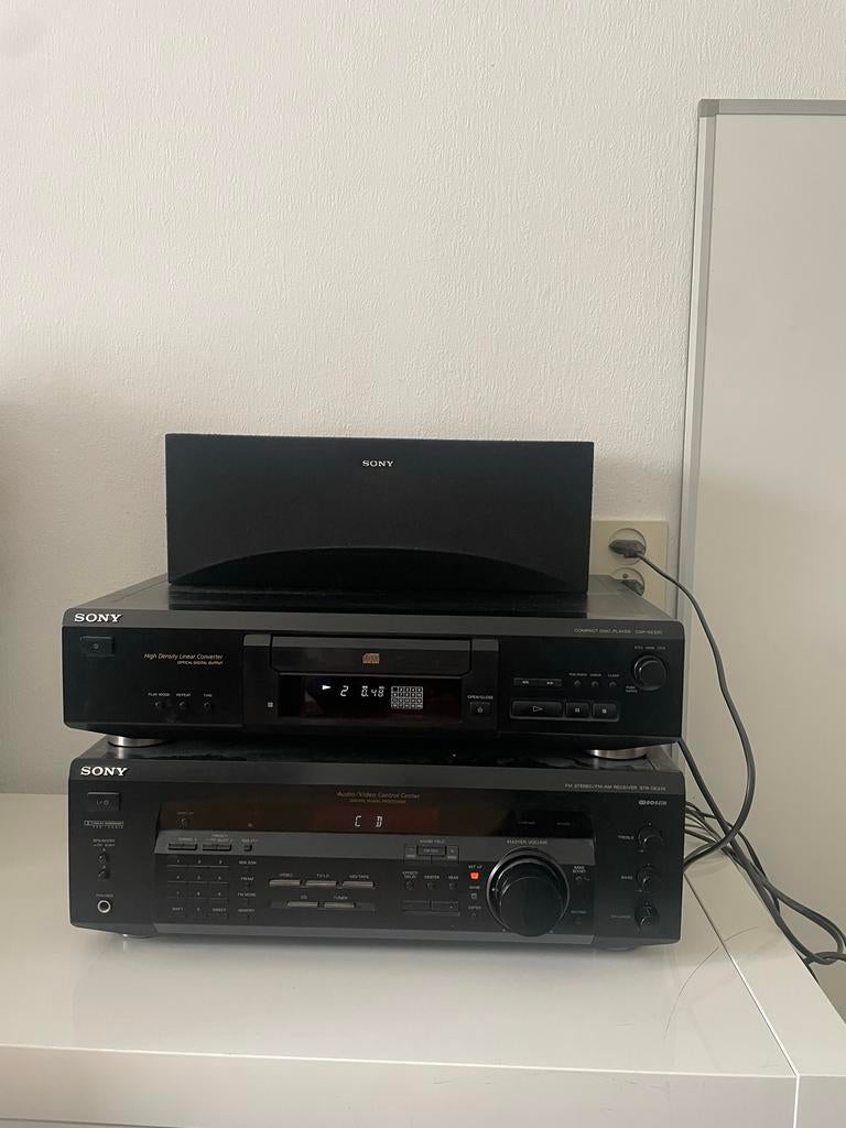 Sony Hifi Set: CD-speler, Receiver en Speaker, Ophalen, Losse componenten, Zo goed als nieuw, Sony