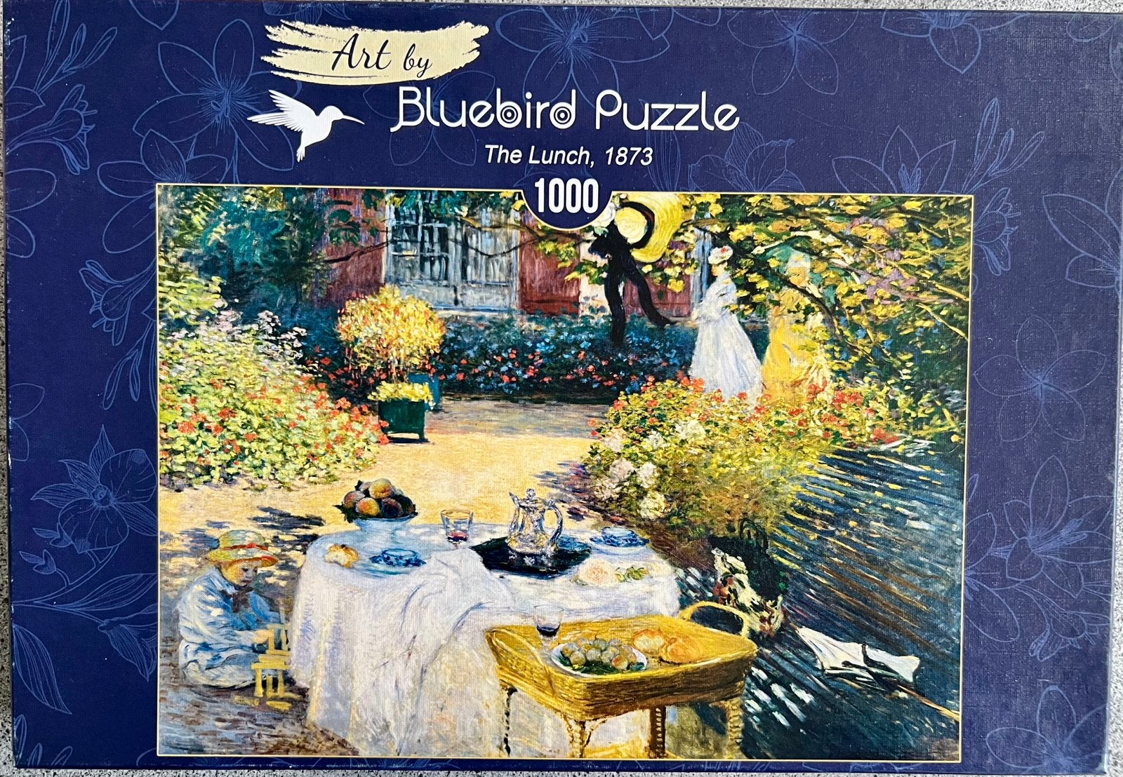 Puzzel Claude Monet “The Lunch” 1000 stukjes, Hobby en Vrije tijd, Ophalen of Verzenden, 500 t/m 1500 stukjes, Zo goed als nieuw