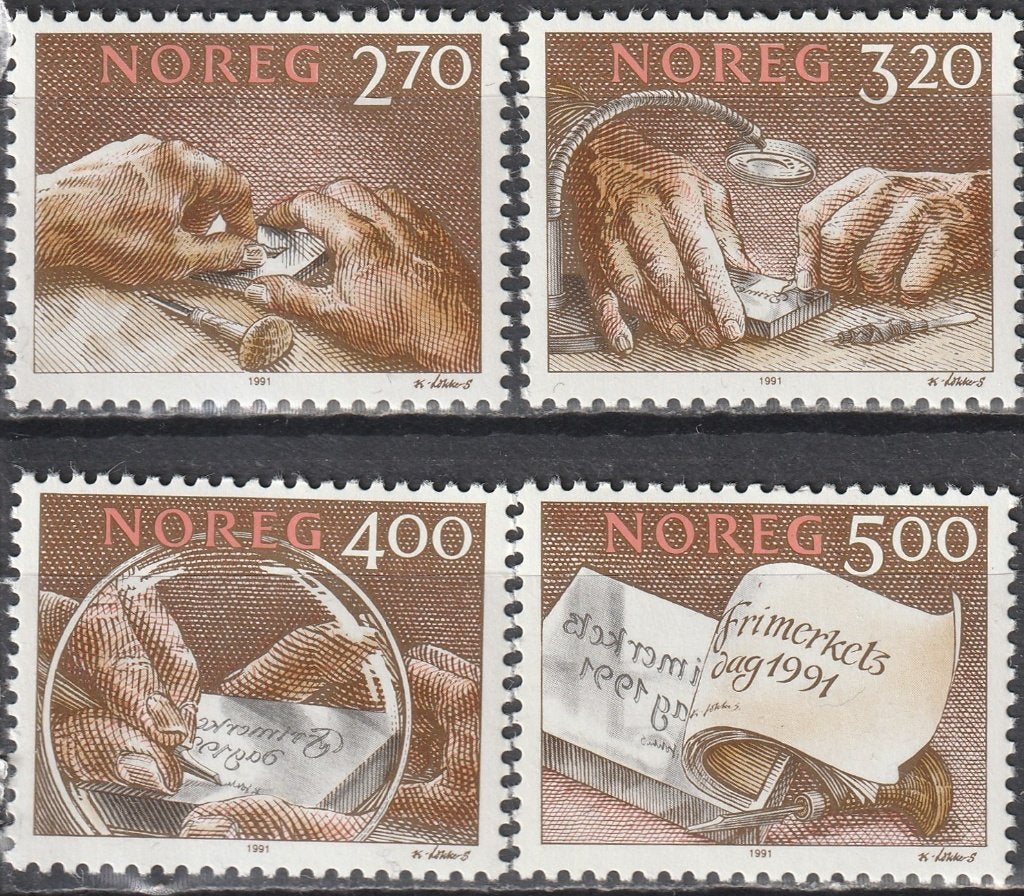 Noorwegen Michel nr. 1070-1073 Postfris, Postzegels en Munten, Postzegels | Europa | Scandinavië, Verzenden, Noorwegen, Postfris