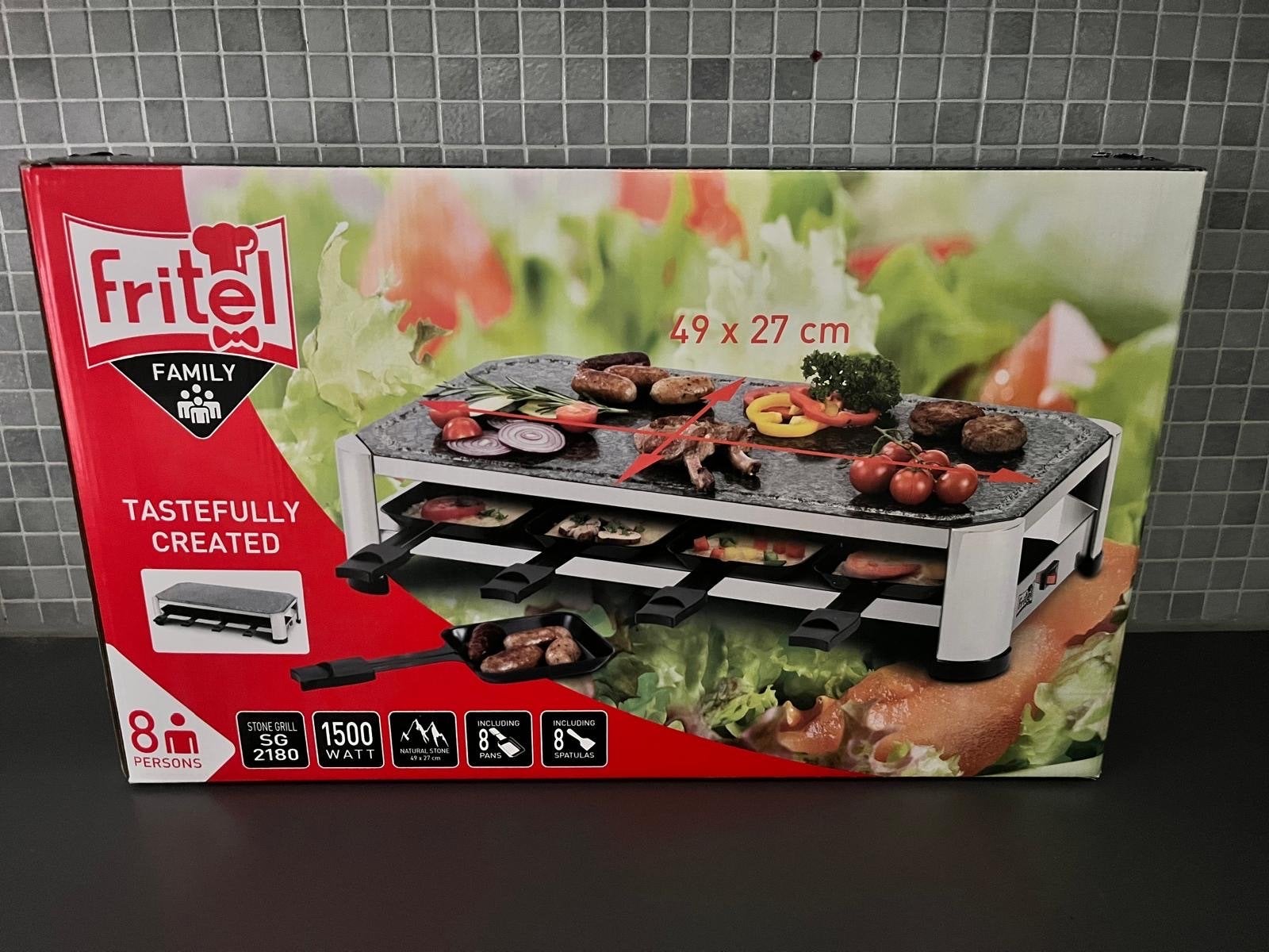 Fritel Family Stone Grill Raclette - 8 personen, Ophalen, Nieuw
