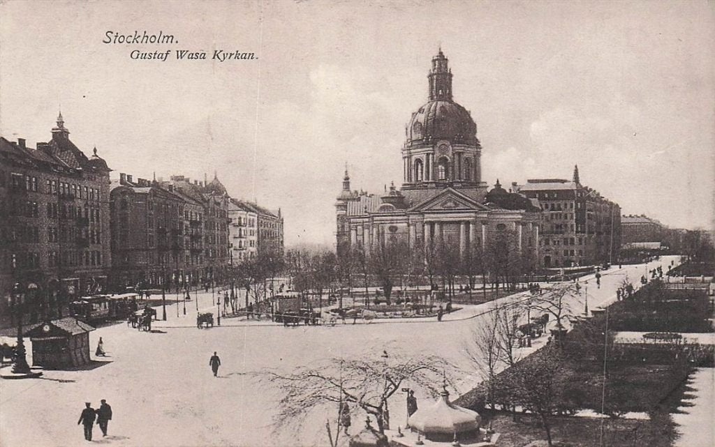 702-483-029 Stockholm Gustaf Wasa Kyrkan, Verzenden, Voor 1920, Overig Europa