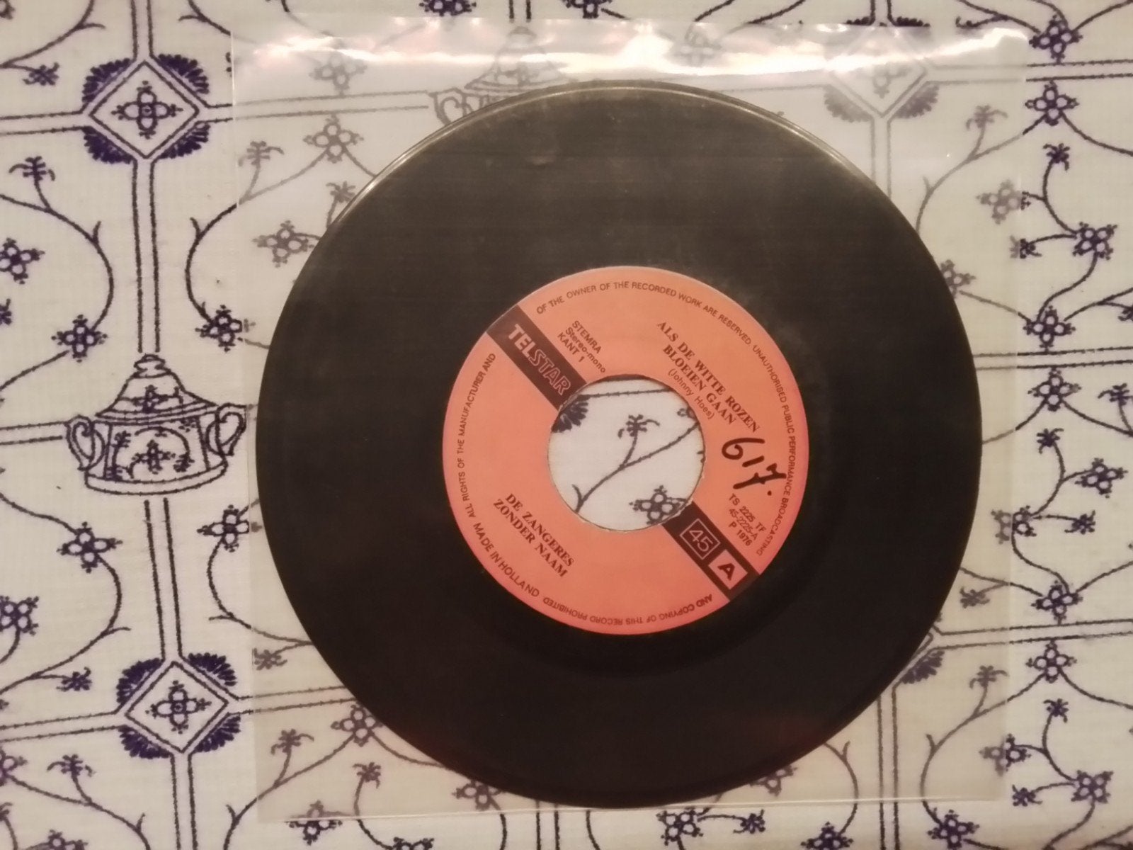Zangeres zonder naam     Als de witte rozen bloeien gaan, Cd's en Dvd's, Ophalen of Verzenden, Zo goed als nieuw, 7 inch, Levenslied of Smartlap