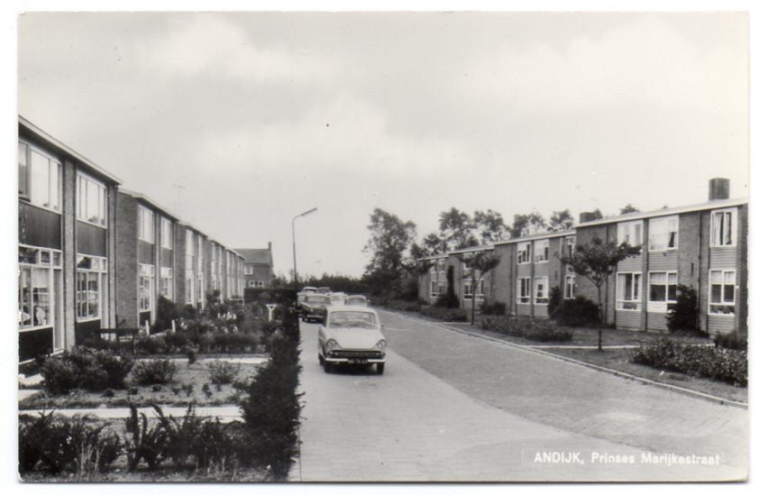 Andijk Prinses Marijkestraat met DAF, Ophalen of Verzenden, 1960 tot 1980, Ongelopen, Noord-Holland