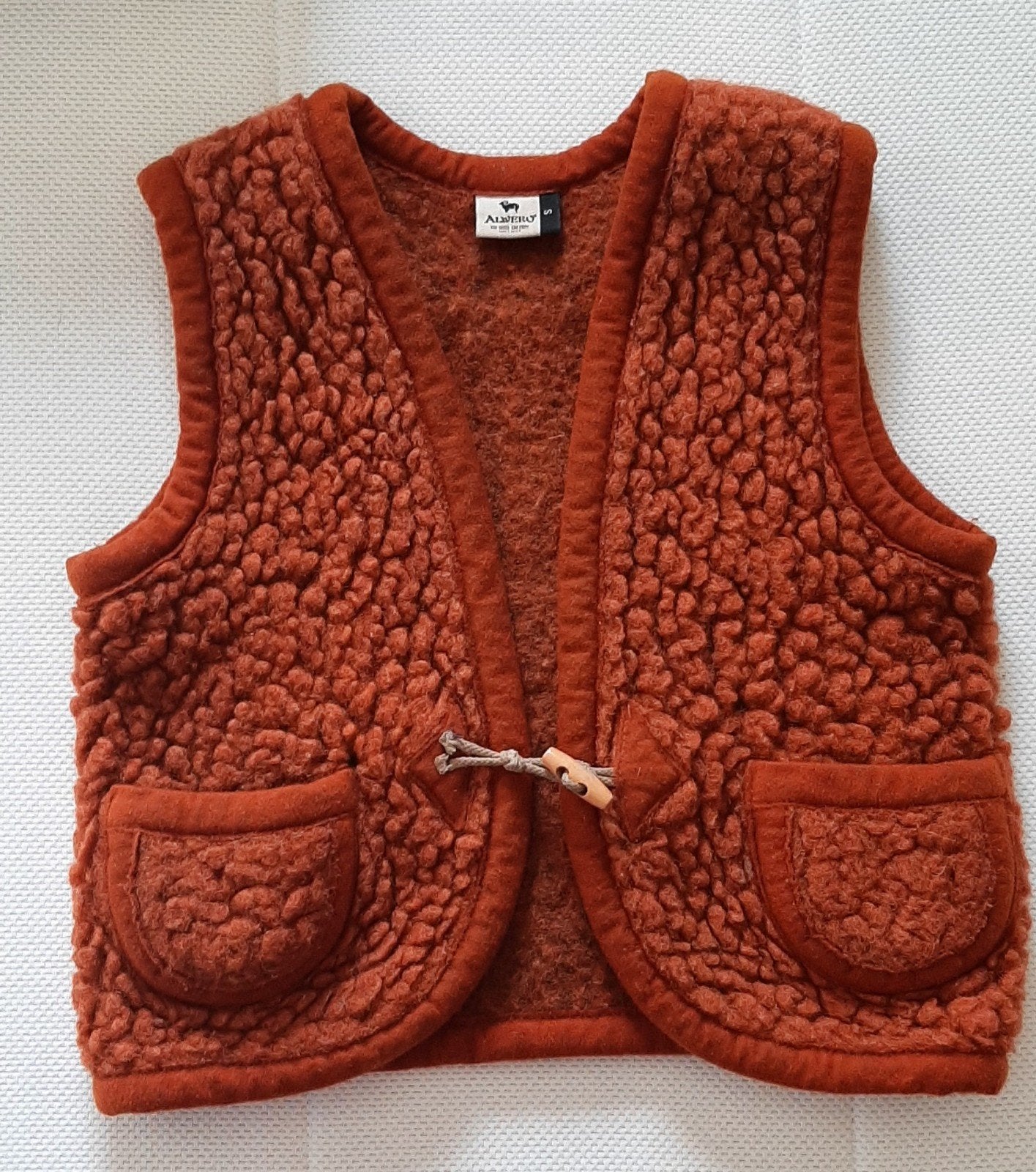 Alwero wollen vestje maat s, Kinderen en Baby's, Ophalen, Gebruikt, Alwero, Truitje of Vestje