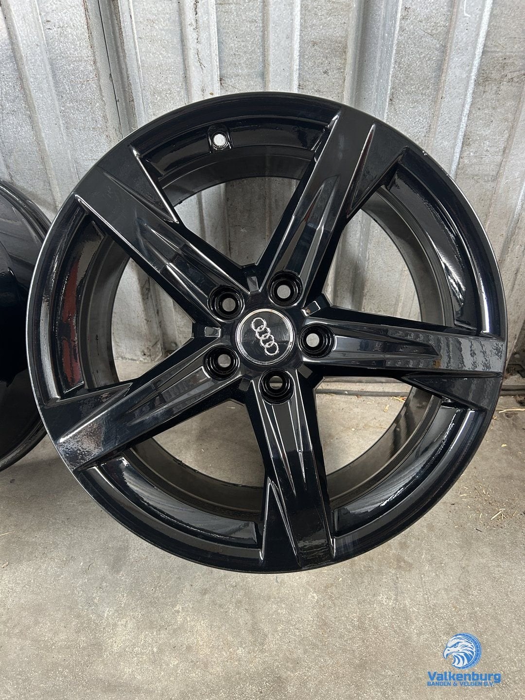 Originele Audi 19 inch zwarte velgen 5x112, 19 inch, Gebruikt, Velg(en), -