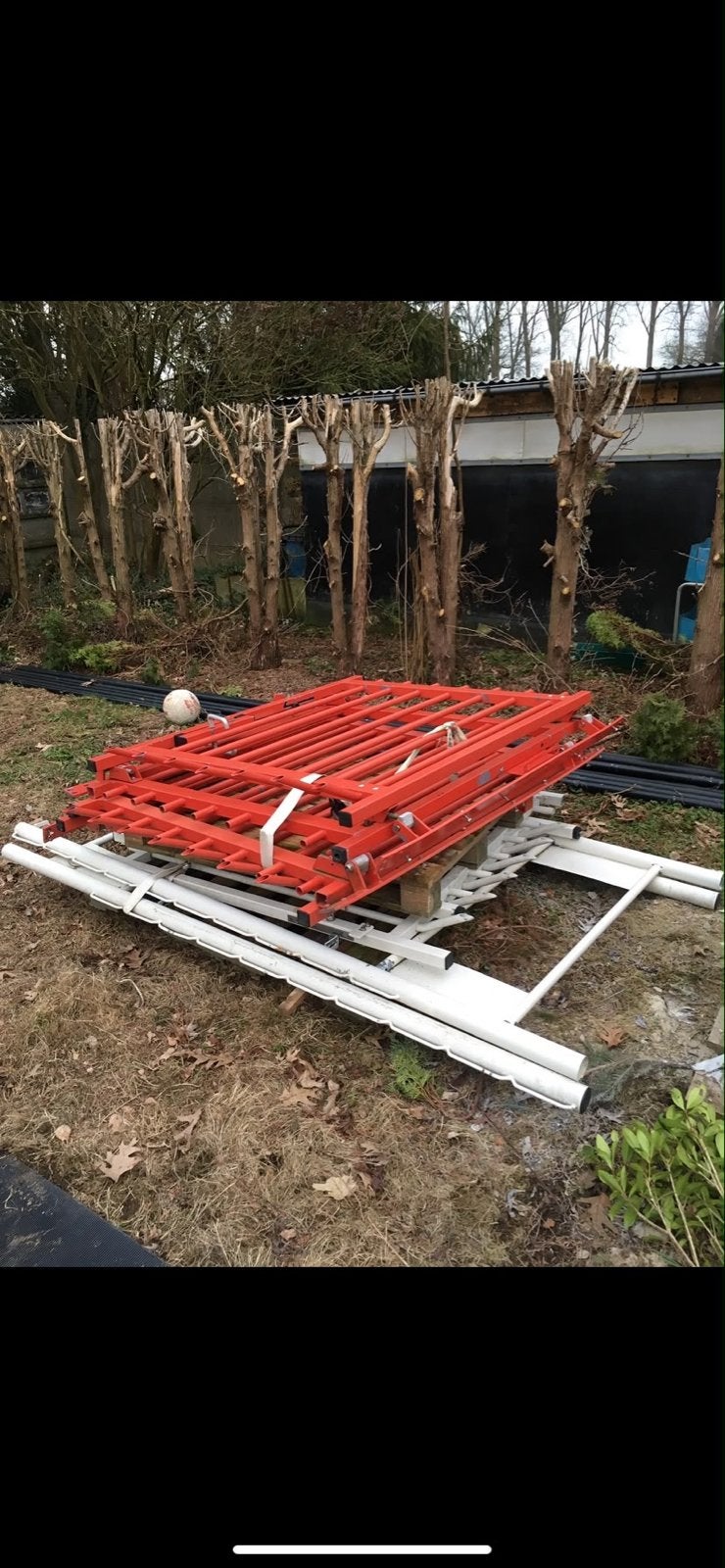 Abc hekwerk, Tuin en Terras, Tuinhekken en Hekwerk, Zo goed als nieuw, Spijlenhekwerk, IJzer, Met poort, Ophalen