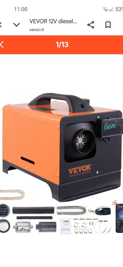 Vevor dieselheater, Ophalen of Verzenden, Nieuw