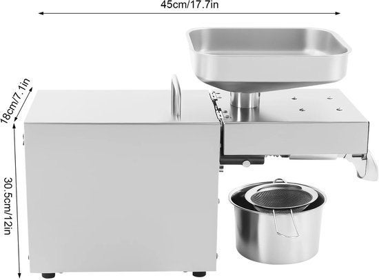 Oliepers – Olie-extractor – Notenpers – Zaadpers, Corvance B.V., Verzenden, Nieuw, Corvancebol@gmail.com