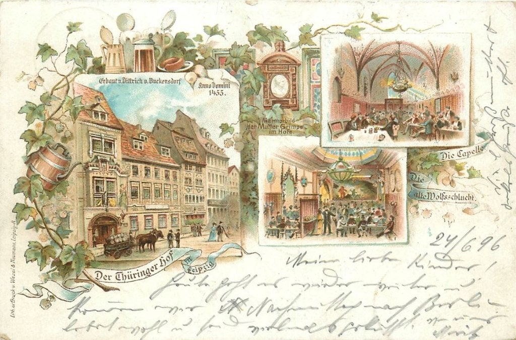379-024-007 Leipzig Thuringer Hof, Verzenden, Voor 1920, Duitsland