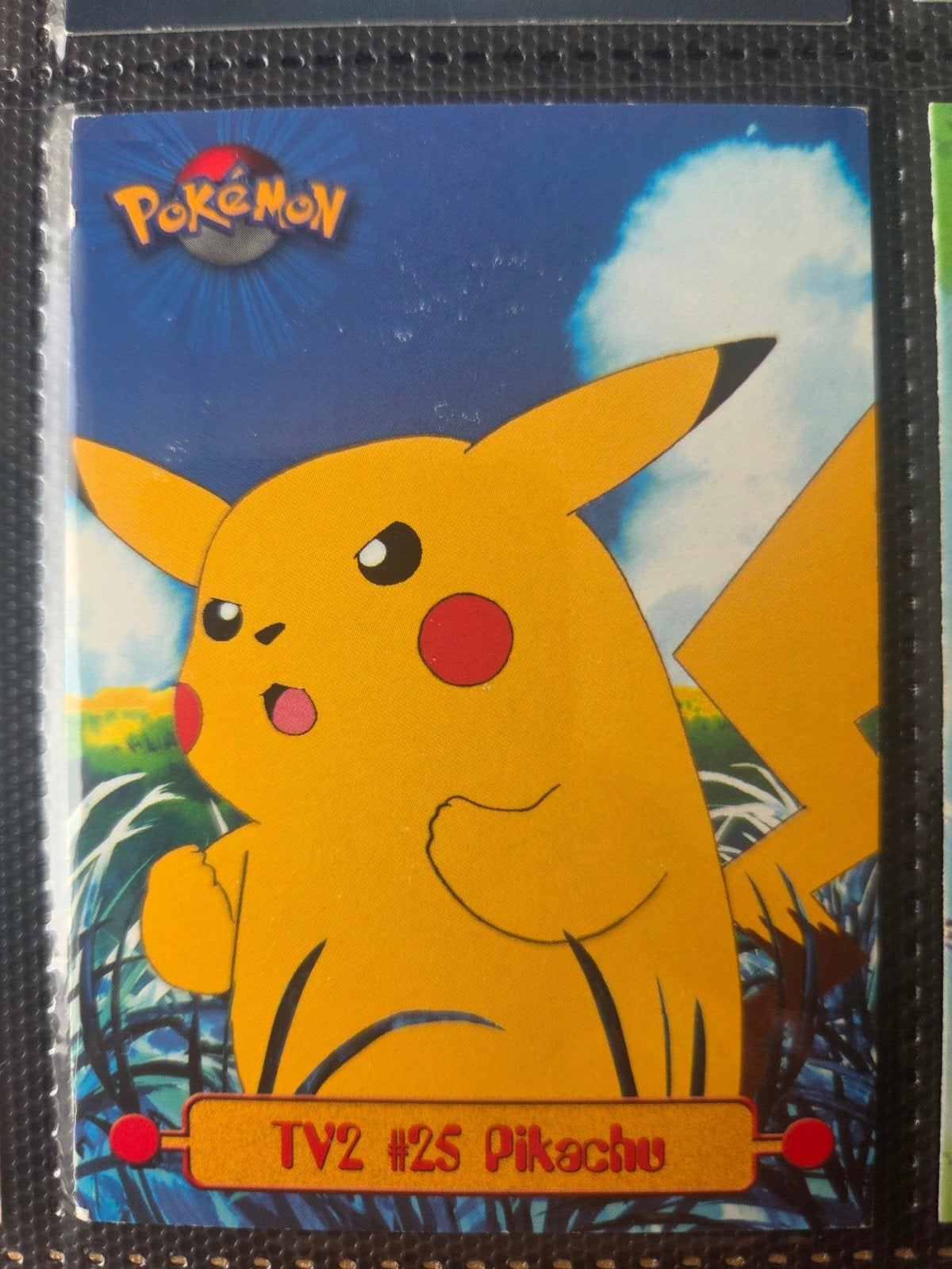 Pokémon TV2 #25 Pikachu kaart, Hobby en Vrije tijd, Ophalen of Verzenden