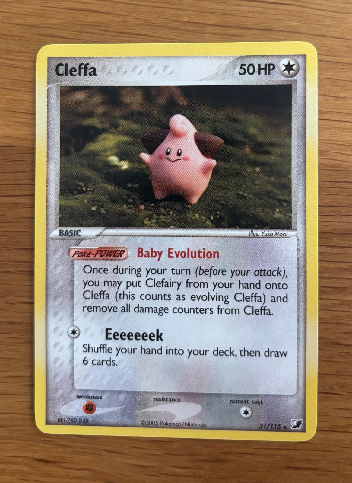 Cleffa Pokemon kaart (2005) - Zo goed als nieuw, Ophalen of Verzenden, Zo goed als nieuw, Losse kaart