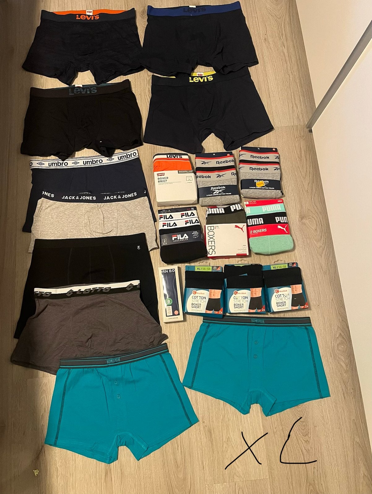 Levi ‘s  puma reebok fila  jack & jones bjorn boxer maat Xl, Ophalen of Verzenden, Overige kleuren, Boxer