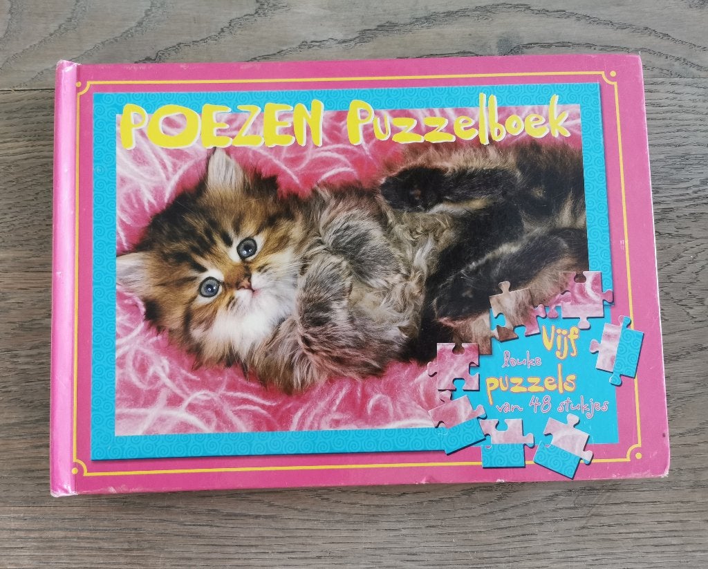 55 .. puzzel poezenboek, Ophalen of Verzenden, Meer dan 50 stukjes, Nieuw, 6 jaar of ouder