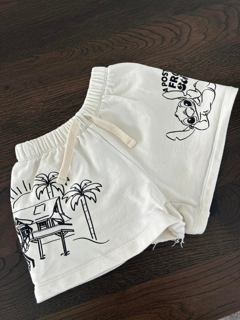 Korte broek Zara met Stitch, Kinderen en Baby's, Ophalen of Verzenden, Gebruikt, Jongen of Meisje