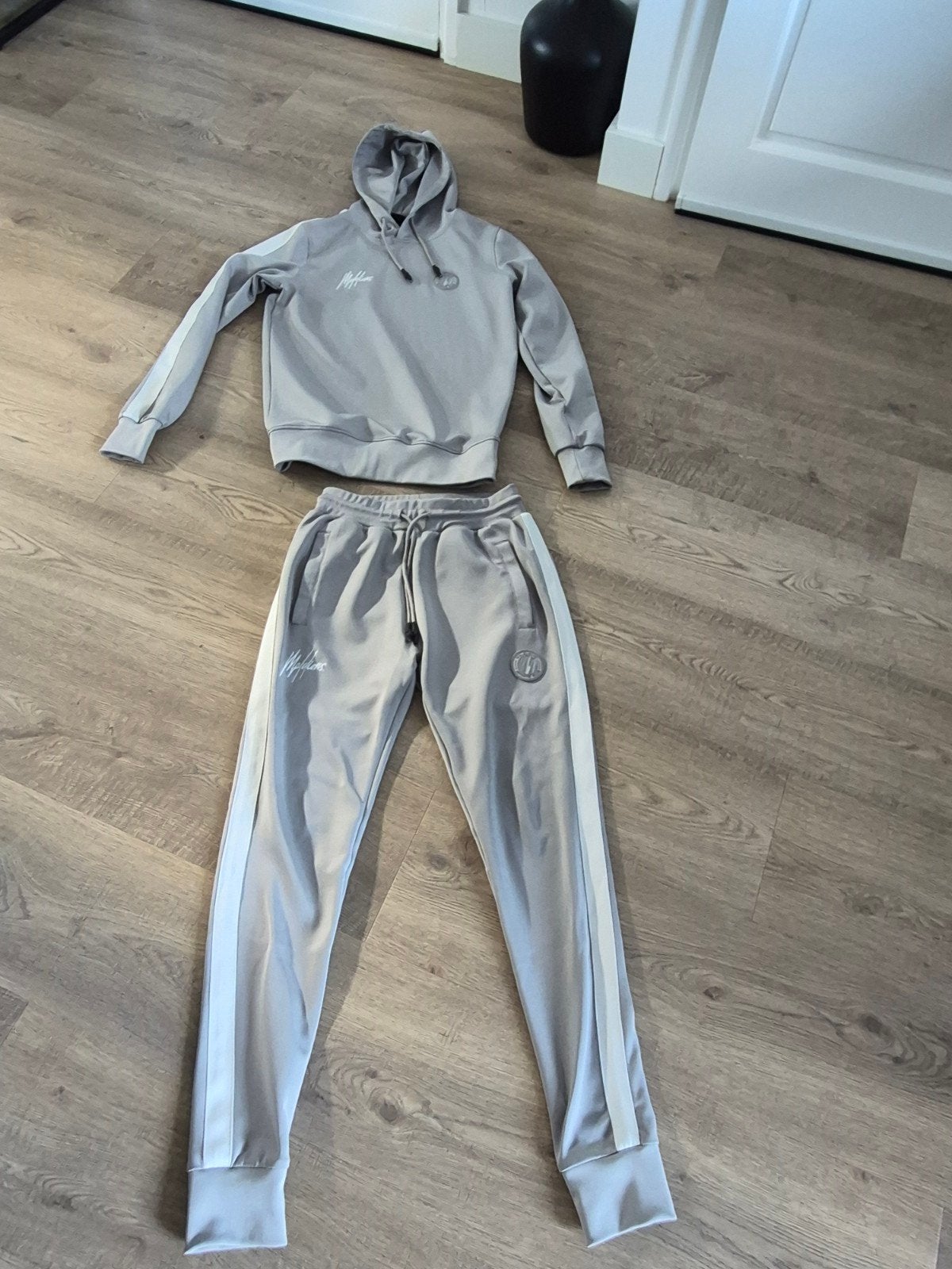 Malelions Sport Trainingspak - Grijs - Maat S, Kleding | Heren, Malelions, Ophalen of Verzenden, Zo goed als nieuw, Grijs