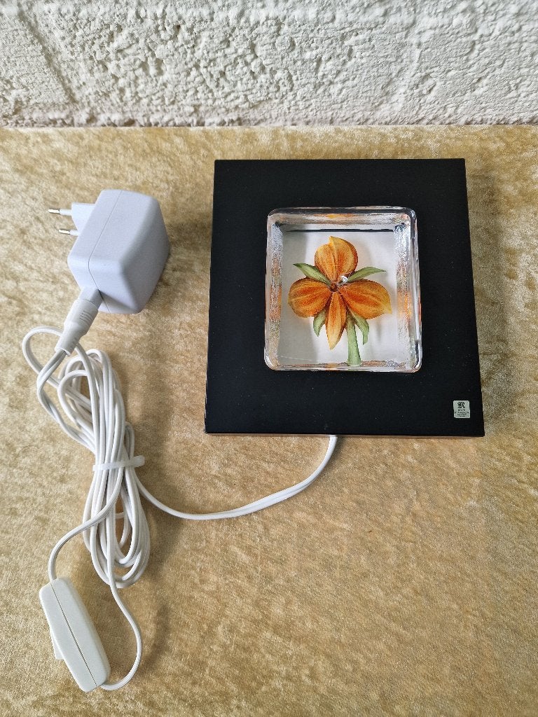 Mats Jonasson Målerås Orchid wandlamp – Zweeds kristal, Ophalen of Verzenden