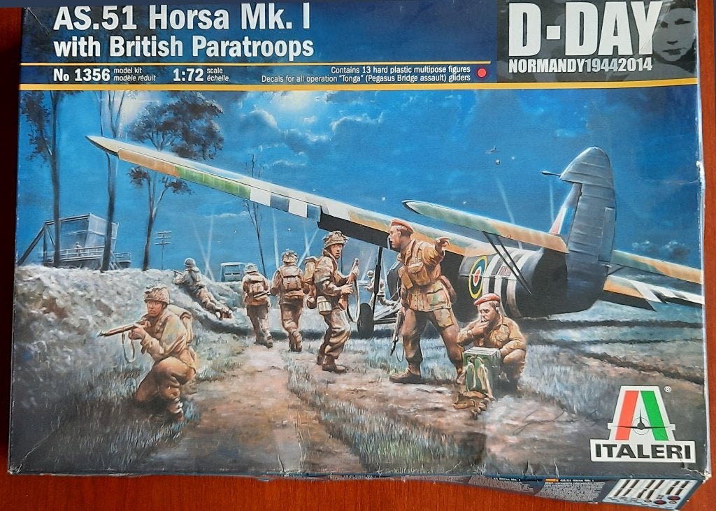 AS.51 Horsa Mk.I/II with British Paratroops D-Day 1/72, Info@delware.trading, Nieuw, Ophalen of Verzenden, Delware trading