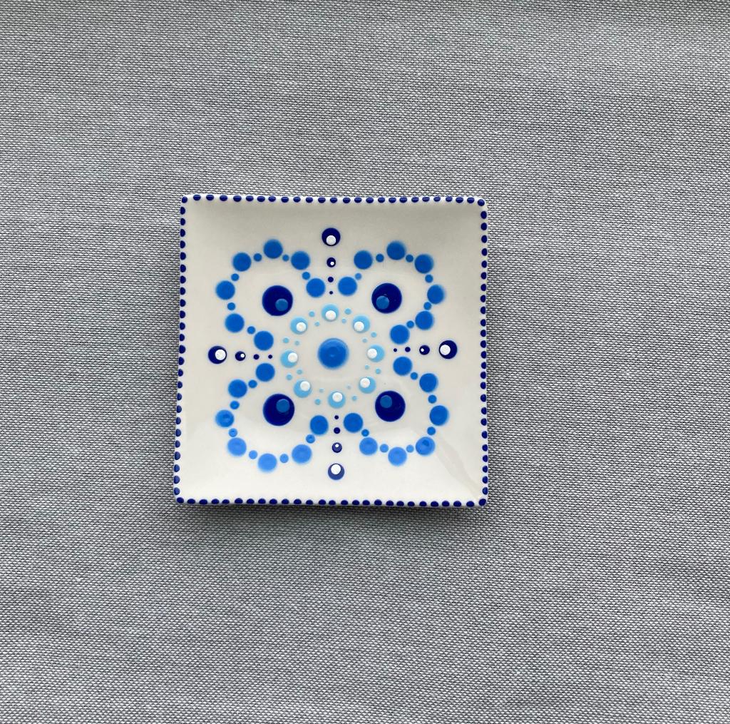 Set van 4 schaaltjes 9x9 cm nieuw moederdag, Nieuw, Ophalen of Verzenden, Schaal of Schalen, Overige stijlen