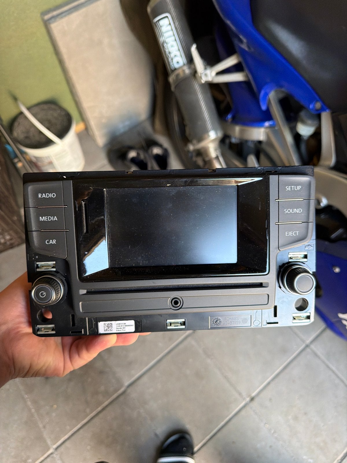 Volkswagen golf 7 auto radio, MIB Entry Radio 5G0 035 867, Ophalen of Verzenden, Gebruikt