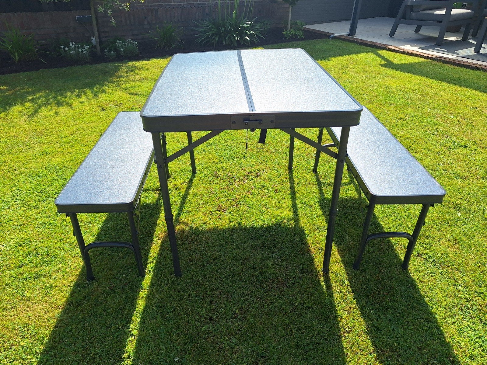 Nieuw in doos : Campart TA-0870 picknicktafel Maine 3 delig, Tuin en Terras, Picknicktafels, Ophalen, Overige materialen, Nieuw