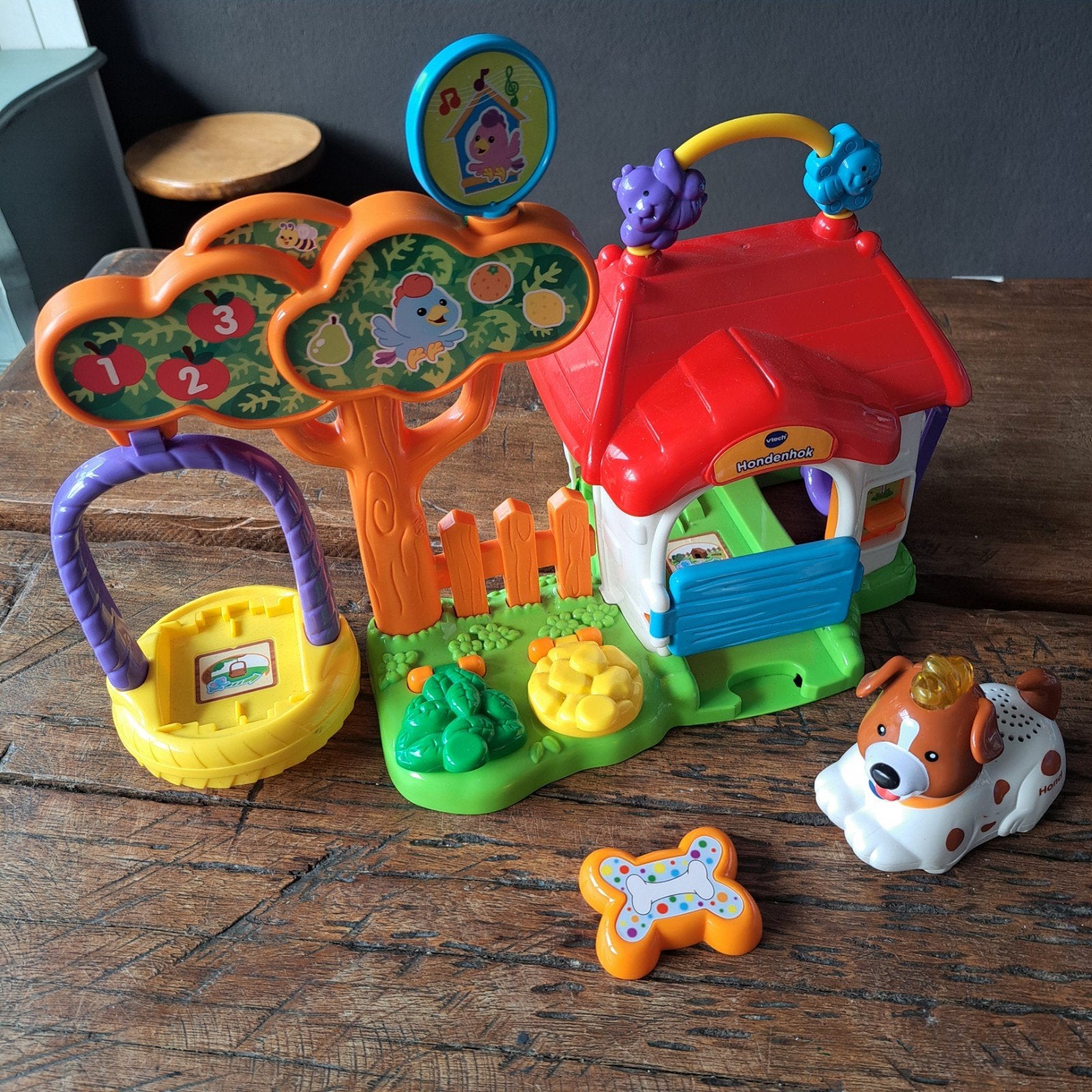 VTech Zoef Zoef Dieren Hondenhok, Kinderen en Baby's, Speelgoed | Vtech, Ophalen of Verzenden, Gebruikt, 6 maanden tot 2 jaar