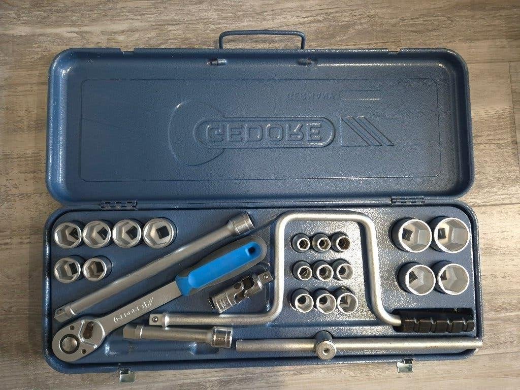 Gedore doppenset/dopsleutelset, Ophalen of Verzenden, Zo goed als nieuw, Gedore
