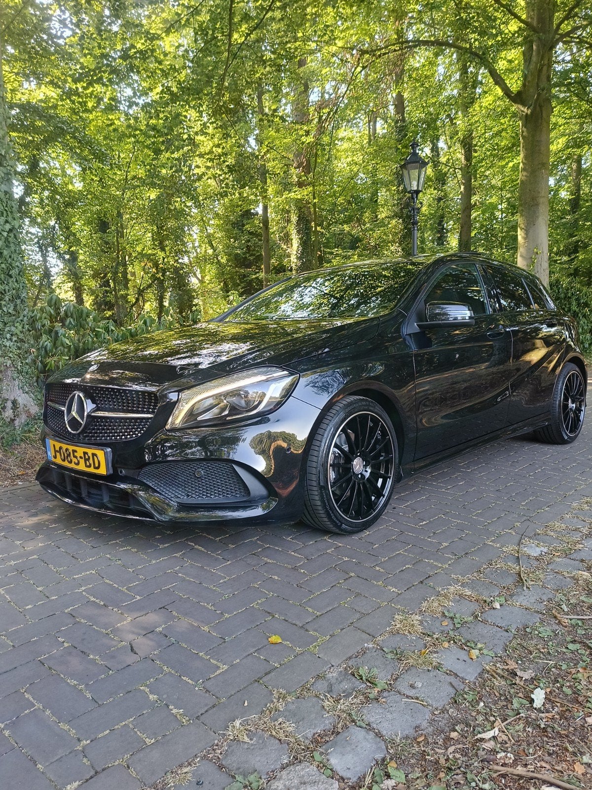Mercedes-Benz A-Klasse A200 Aut7 AMG uitv.leuke opties, Auto's, Zwart, 1595 cc, 19 km/l, Euro 4