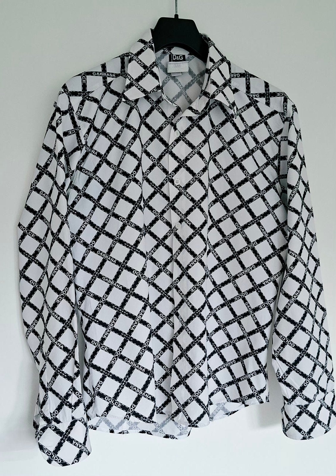 VINTAGE AUTHENTIEK DOLCE&GABBANA OVERHEMD ITTIERRE MAAT M, Ophalen, Wit, D&G dolce&gabbana, Halswijdte 39/40 (M)