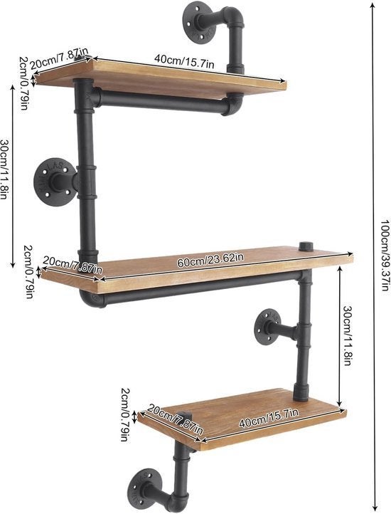 Wandplank – Boekenplank – Wandrek – Muurplank, Corvance B.V., Verzenden, Nieuw, Corvancebol@gmail.com