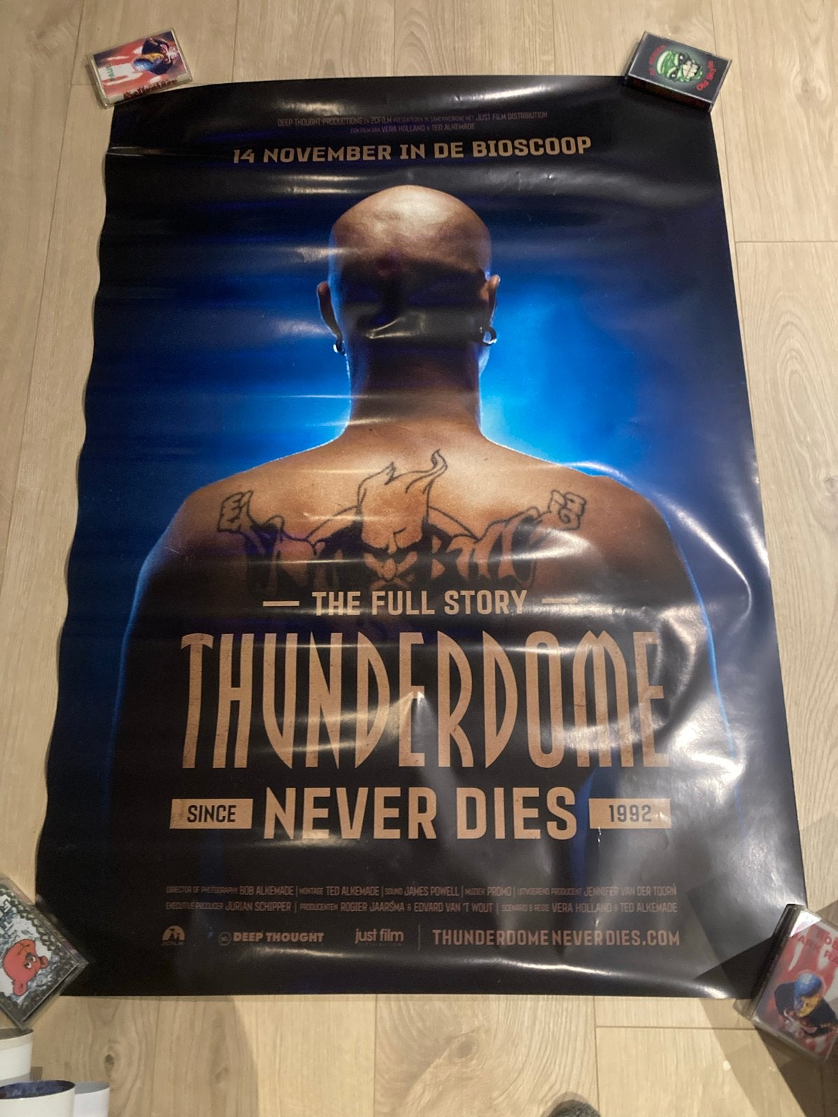 Poater Thunderdome Never Dies Film Bios Hardcore Gabber, Verzamelen, Posters, Deurposter of groter, Ophalen of Verzenden, Film en Tv