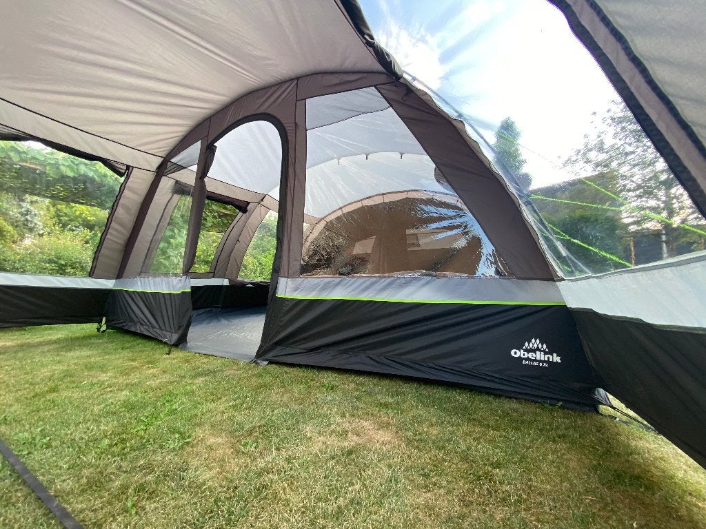 Ruime Obelink Dallas 6XL tunneltent z.g.a.n., Ophalen, Zo goed als nieuw, Tot en met 6