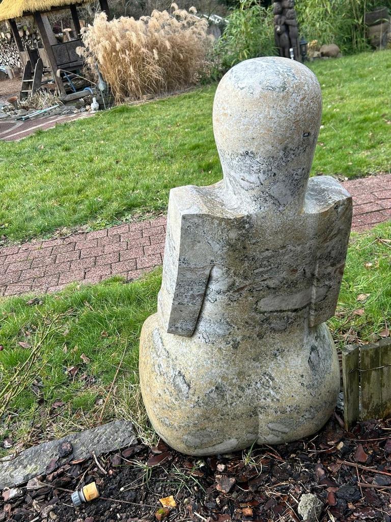 Groot Abstract Afrikaans Tuinbeeld van Natuursteen, Ophalen, Steen