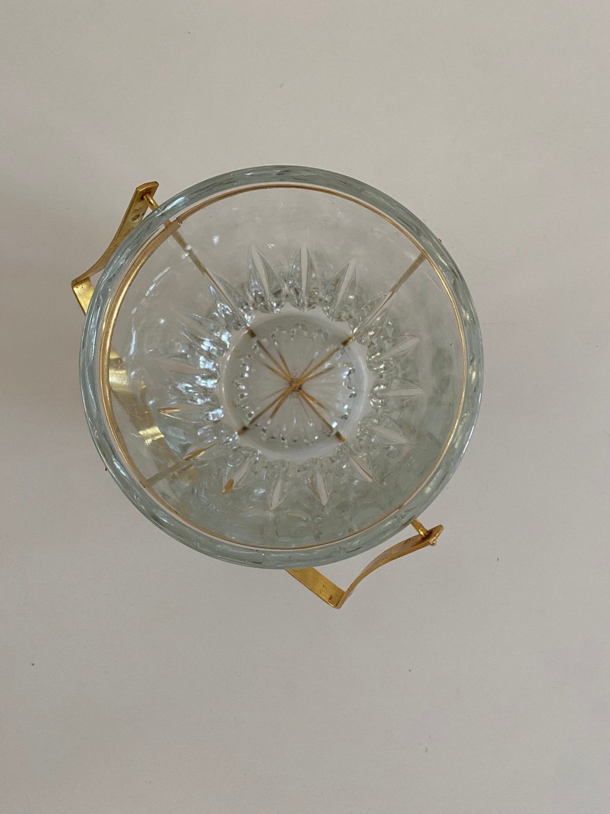 Vintage ijsblokjes emmer  kristal glas Hollywood bar ware, Ophalen
