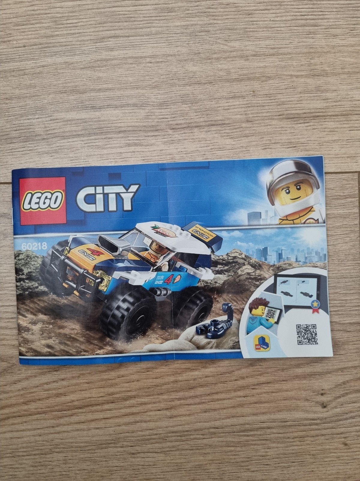 LEGO City 60218 Woestijnrallywagen - 100% compleet, Ophalen of Verzenden, Gebruikt