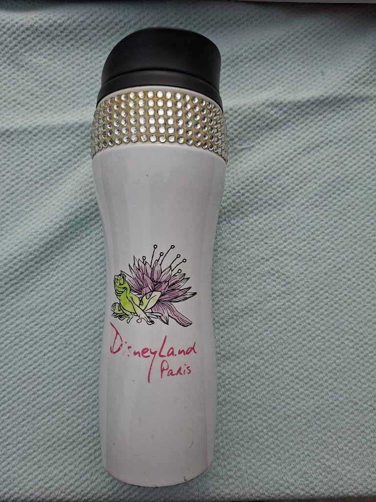 Thermosfles Tiana Disneyland Parijs, Ophalen of Verzenden, Overige figuren, Gebruikt, Servies