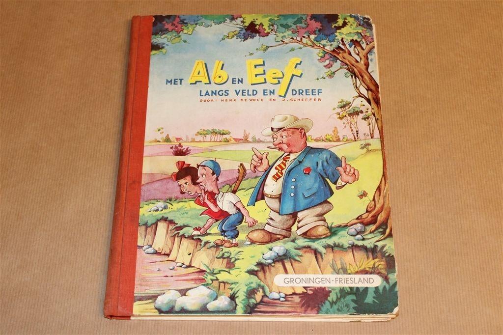 Met Ab en Eef langs veld en dreef. Compleet album., Boeken, Prentenboeken en Plaatjesalbums, Ophalen of Verzenden, Gelezen