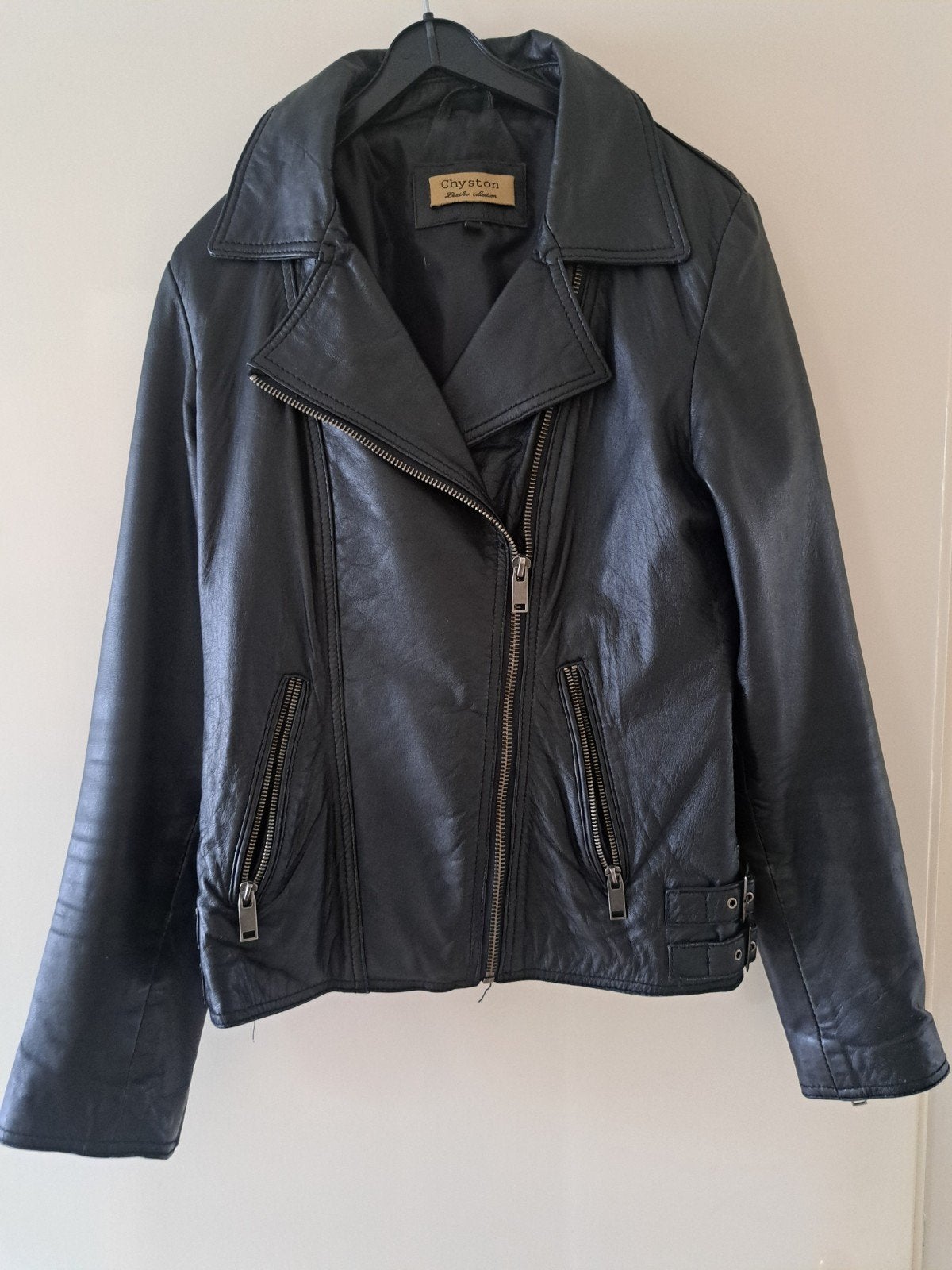 Bikers leren jas, Ophalen of Verzenden, Zwart