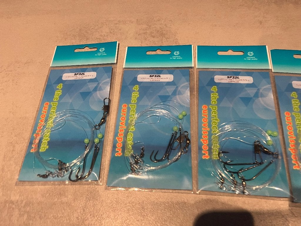 adv 266 / NIEUW 1 set van 5 pakjes paternosters, Watersport en Boten, Hengelsport | Zeevissen, Ophalen of Verzenden, Nieuw, Haak
