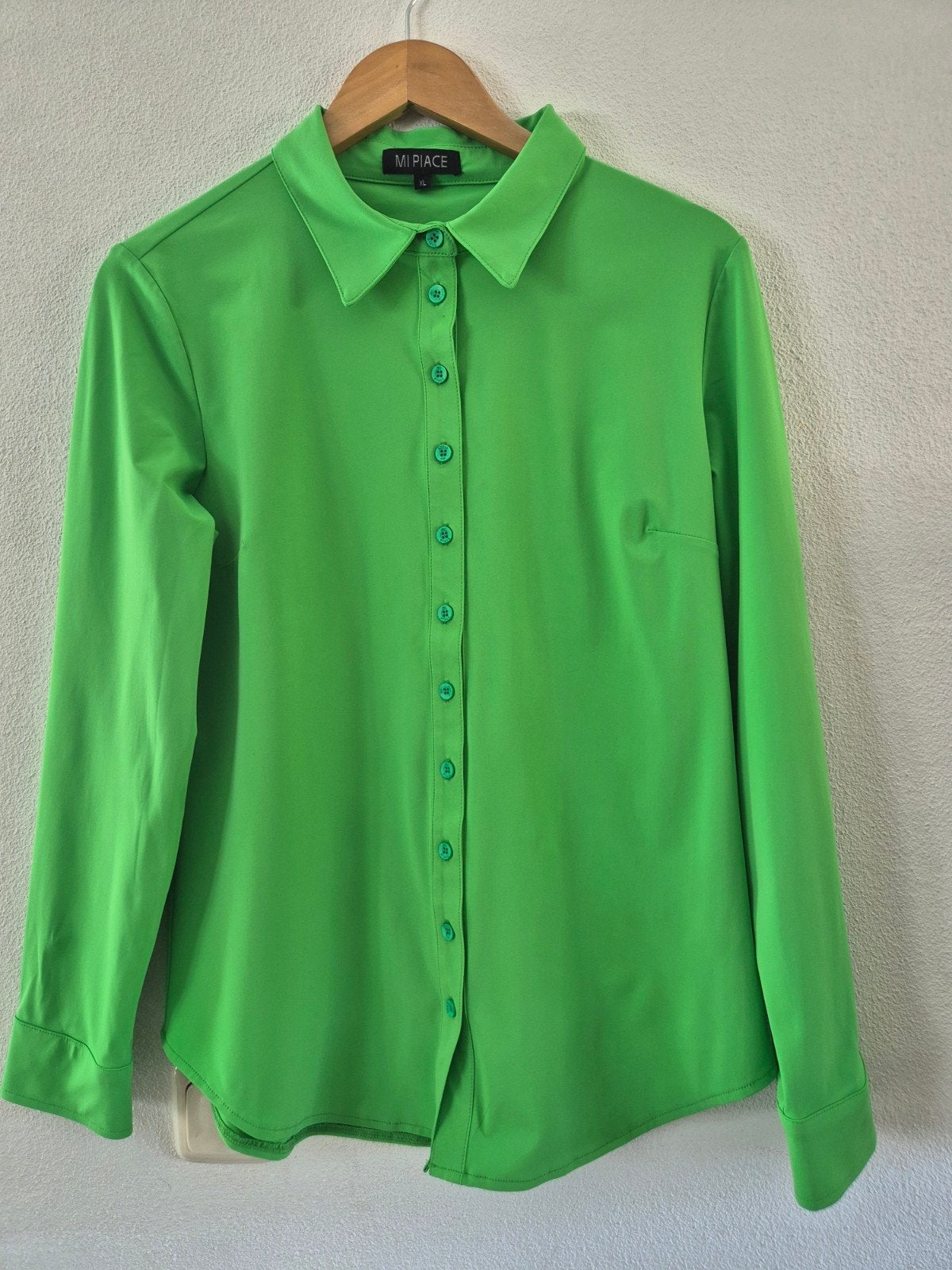 prachtige Apple green Mi Piace travel blouse xl, Kleding | Dames, Blouses en Tunieken, Mi Piace, Verzenden, Nieuw, Groen