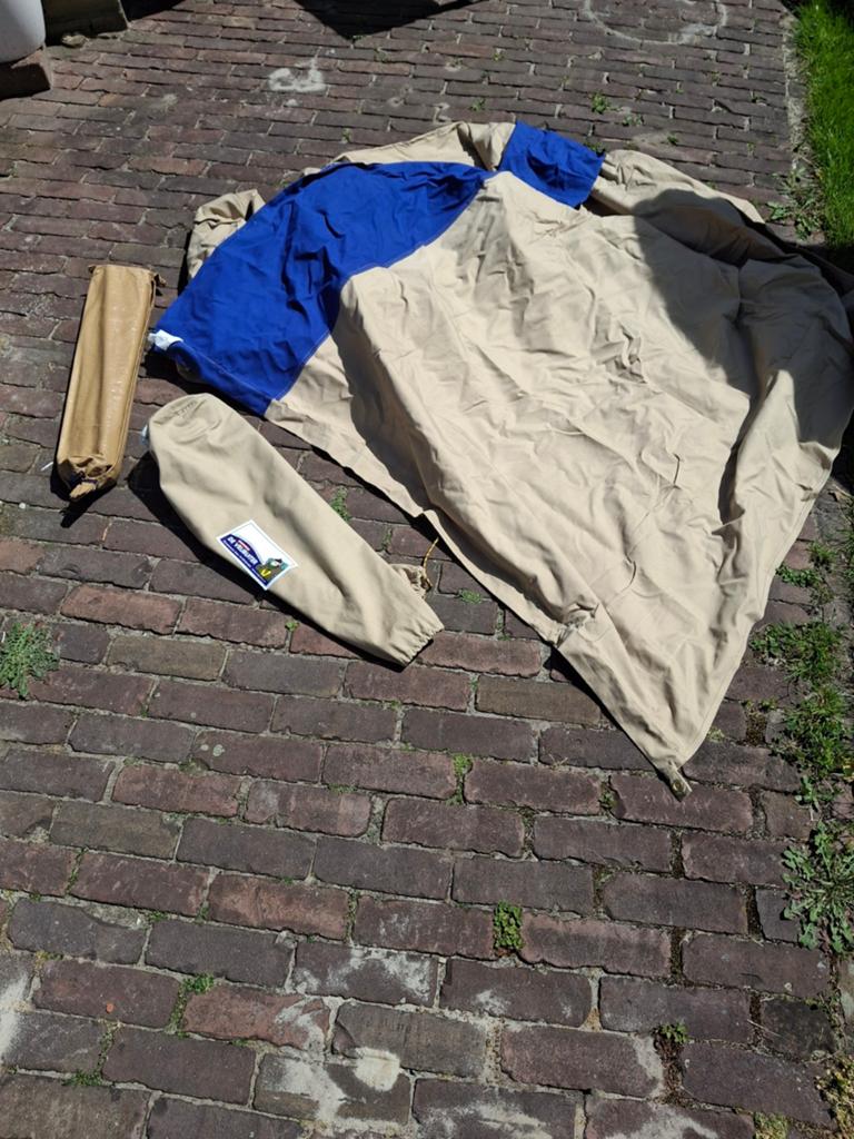 Katoenen windscherm met stokken - Vrijbuiter, Ophalen of Verzenden