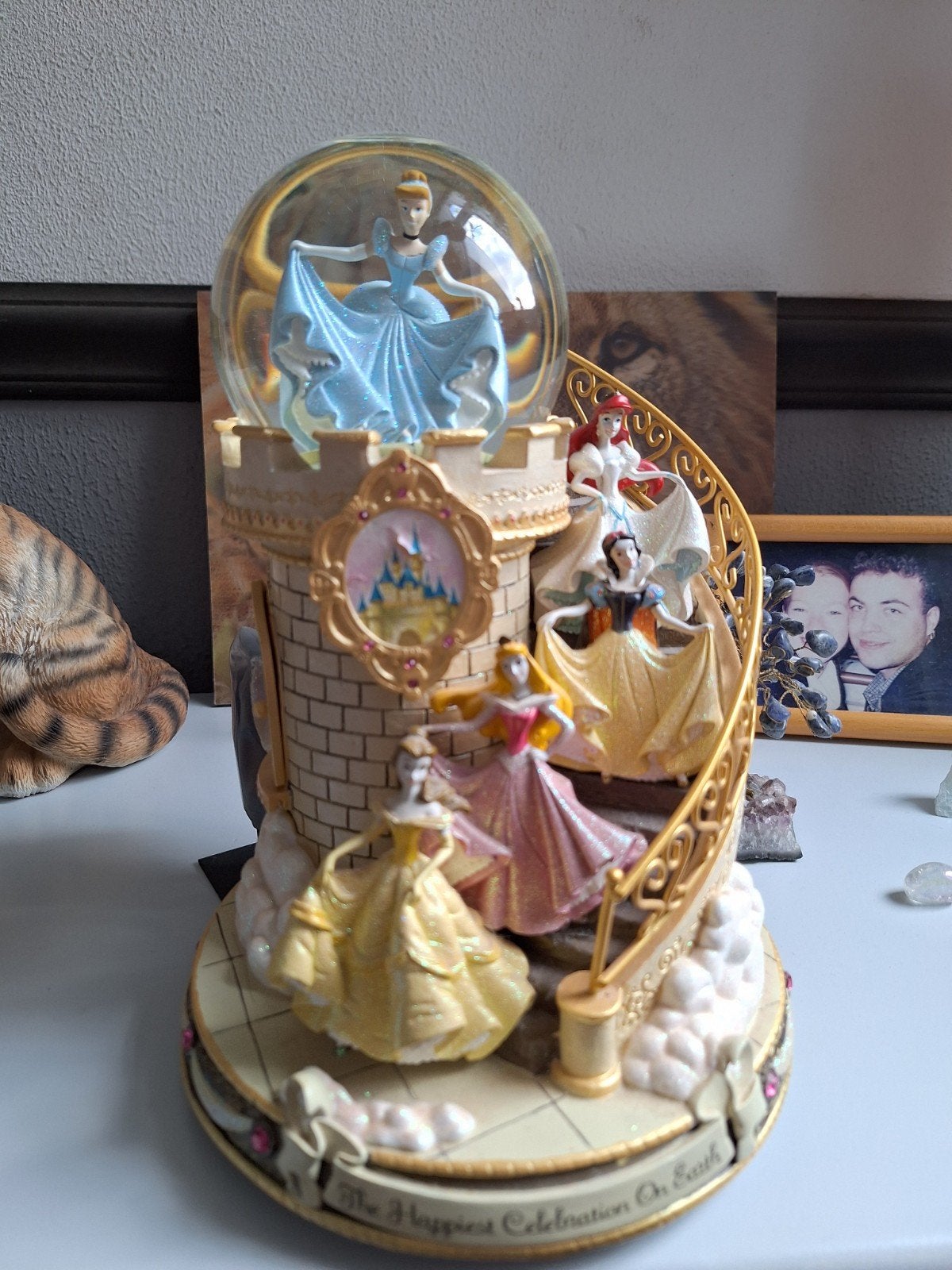 Disney Prinsessen Muziekdoos Sneeuwbol met Assepoester, Ophalen, Assepoester of Belle, Zo goed als nieuw, Beeldje of Figuurtje