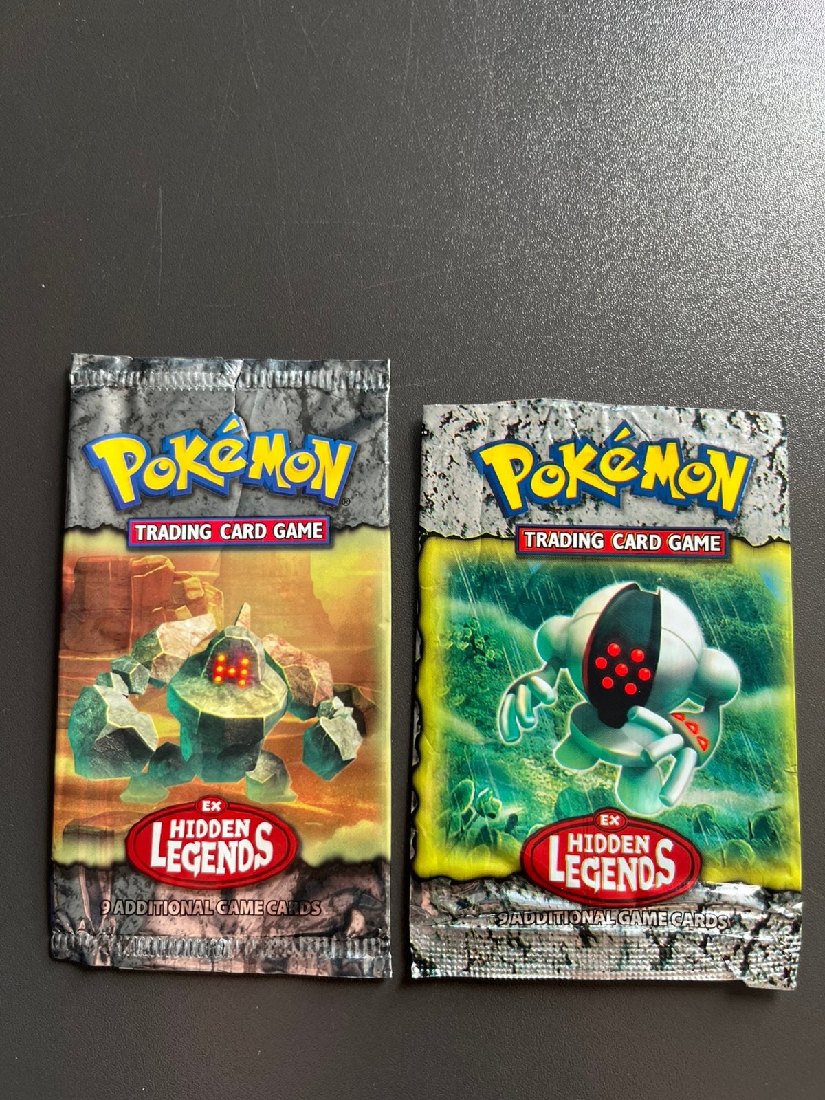 Pokemon booster empty EX hidden legends 2x, Ophalen of Verzenden, Gebruikt, Booster