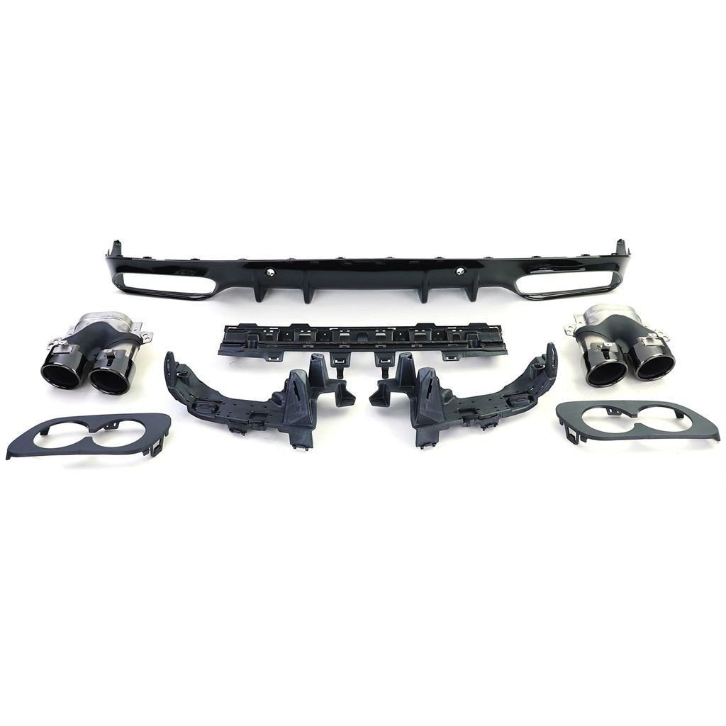 C63 AMG Look diffuser Uitlaat voor Mercedes C Klasse C205 Co, Auto diversen, Tuning en Styling, Verzenden, Automotive Parts, A.parts@hotmail.nl