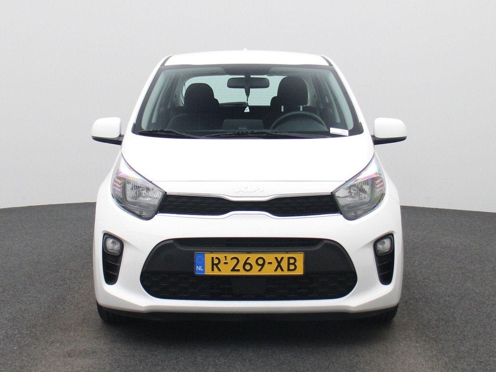Kia Picanto 1.0 DPi DynamicLine | Achteruitrijcamera | Apple, Auto's, Kia, Stof, Gebruikt, 4 stoelen, Wit