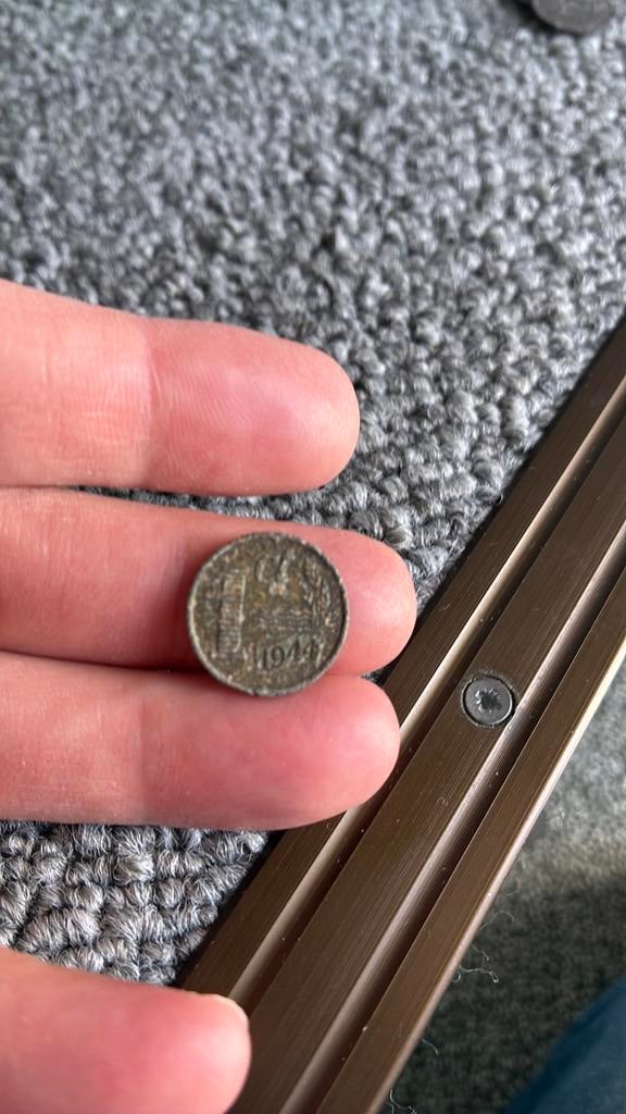 Nederland 1 cent 1944 zink, Postzegels en Munten, Munten | Nederland, Ophalen of Verzenden, Koningin Wilhelmina, 1 cent