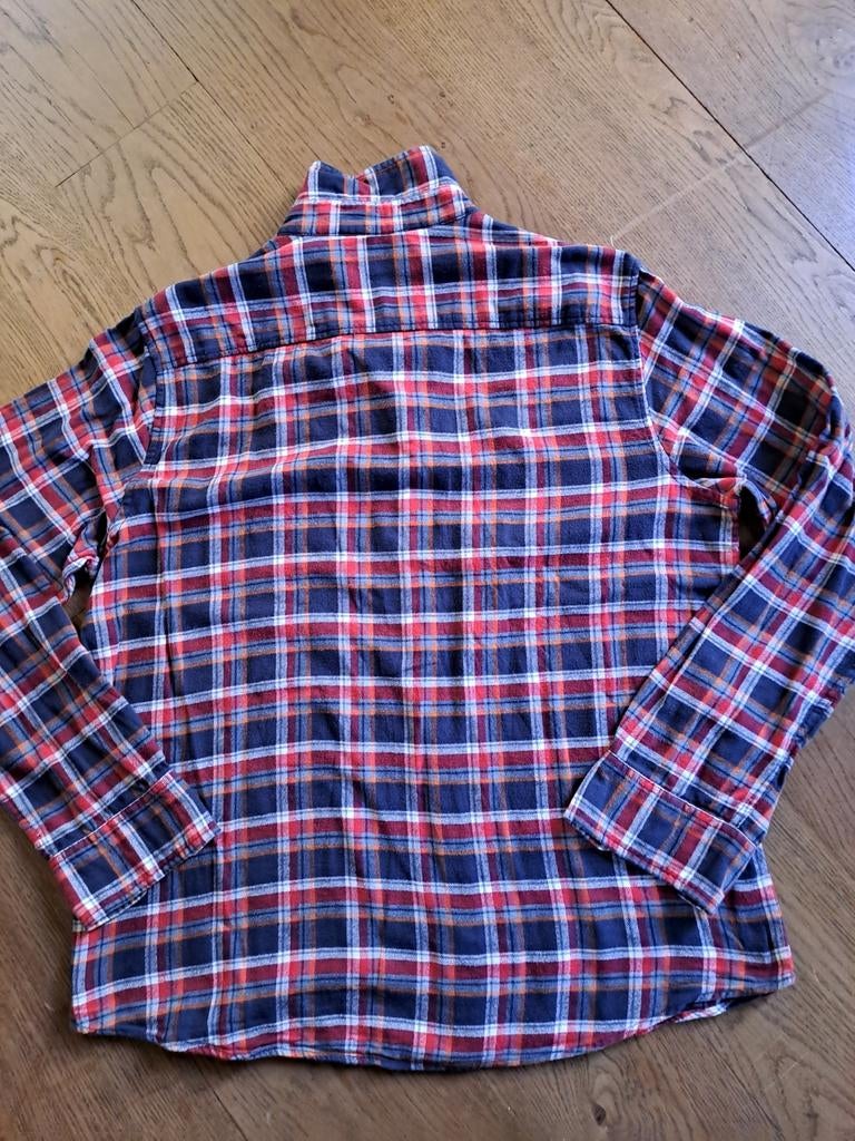 Blue geruite heren overhemd, maat XL 43/44, Ophalen of Verzenden, Zo goed als nieuw, Blauw, Halswijdte 43/44 (XL)