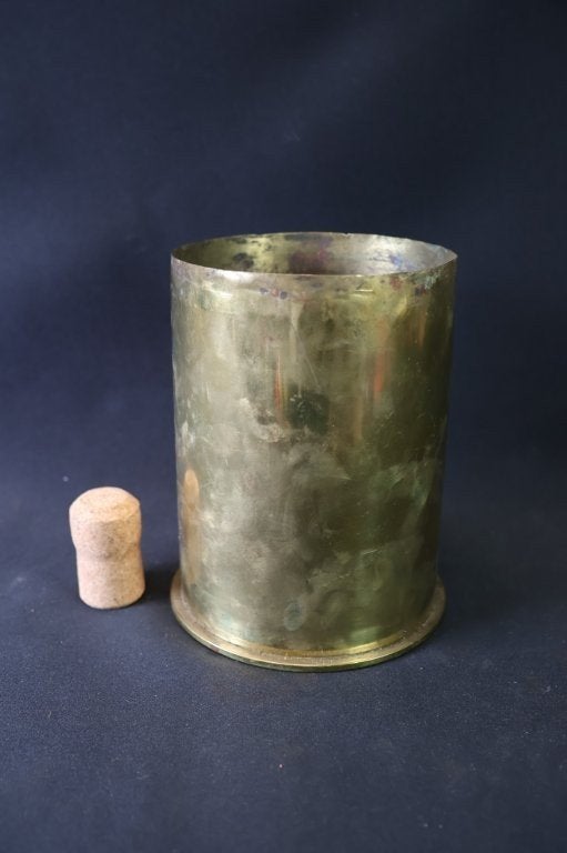 WO2 Duitse 10,5 cm LFH huls LEEG, Ophalen of Verzenden, Duitsland, Hulzen of Bodemvondsten